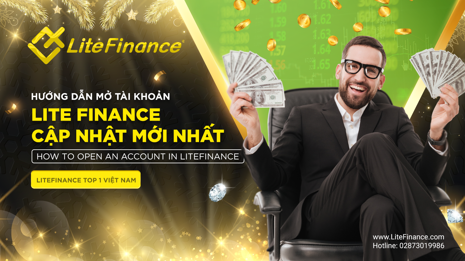 Hướng dẫn mở tài khoản Lite Finance Cập nhật mới nhất / How to open an account in LiteFinance